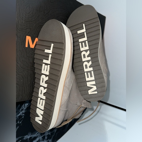 Women- Boots Merrell Juno Bluff Polar Waterproof Boulder-AUTHENTIC NEW w DEFECT - Picture 9 of 11